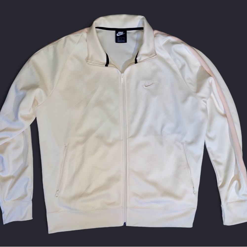 Nike light peach track sweater